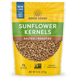 Good Sense | Sunflower Nuts | Roasted and Salted Sunflower Seeds (Shelled) - 96 Ounces (96 OZ) | 12 - 8 Ounce (8 OZ) Bags