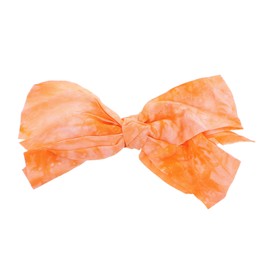 6 Inch Bow For Girls Tie Dye - Orange