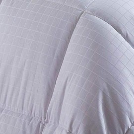 Royal Bedding 300 Thread Count King Size Down Alternative Comforter, Fluffy Soft Comforter, Duvet Insert, 100% Cotton Shell Dobby - 750FP - 98 Ounces Fill - White