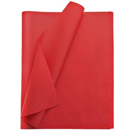 Bobobag 125 Sheets 20"X14" Red Tissue Paper Bulk for Gift Bags Wrapping Paper,Christmas Weddings Birthday Showers Arts Craft Party Favor Decoration