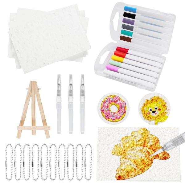 Avxzbef Fluffy Paint, Magical Foam Texture Painting Set, 3D Art