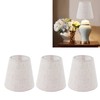 3PCS Linen Cloth Lamp Shade E14 Meson Lampshade for Candle