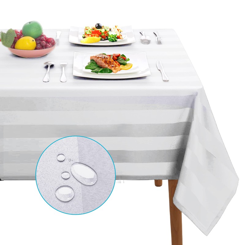 Table Cloth Tablecloths Square and Rectangular Premium Fabric Tablecloth, Waterproof