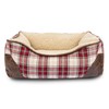 Harry Barker Red & Cream Plaid Bed Small