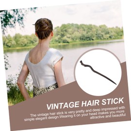 Ipetboom 1pc Antique Ornament Hairpin Vintage Hair Pins Hairpins Sticks Women Hair Clips Hair Clip for Women Japanese Hair Stick Ebony Pencils Ebony Hair Chopstick Asia Bride Wood Hanfu