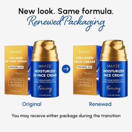 MAREE Face Moisturizer – 24-Hour Moisture Replenishment Cream for Women with Collagen Retinol Hyaluronic Acid Day and Night Anti-Aging Facial Wrinkles DD Dry Skin Crema Para La Purple / MAREE 페이스 모이스처라이저 – 콜라겐 레티놀 히알루론산을 함유한 여성을 위한 24시간 수분 보충 크림 낮과 밤의 안티에이징 페이셜 주름 DD 건조한 피부를 크레마 파라 라 Purple