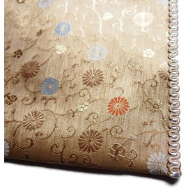 Sutra Desk, Fire Retardant, Fireproof, Buddhist Altar, Mat, Uchiku, Sutra Desk, Jurokiku Gold (No. 22: Chukyo Type (13.9 x 21.3 inches (35.2 x 54 cm))