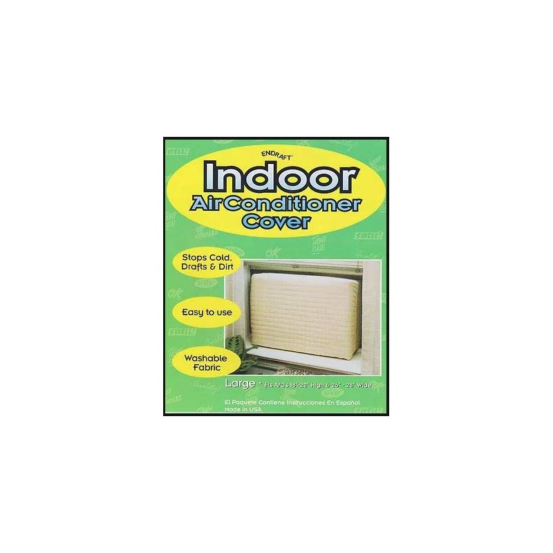 Indoor Air Conditioner Cover (Beige) (Large - 18 -20"H x