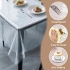 Transparent Tablecloth, Transparent Table Film, Transparent PVC 0.13 mm Thick,