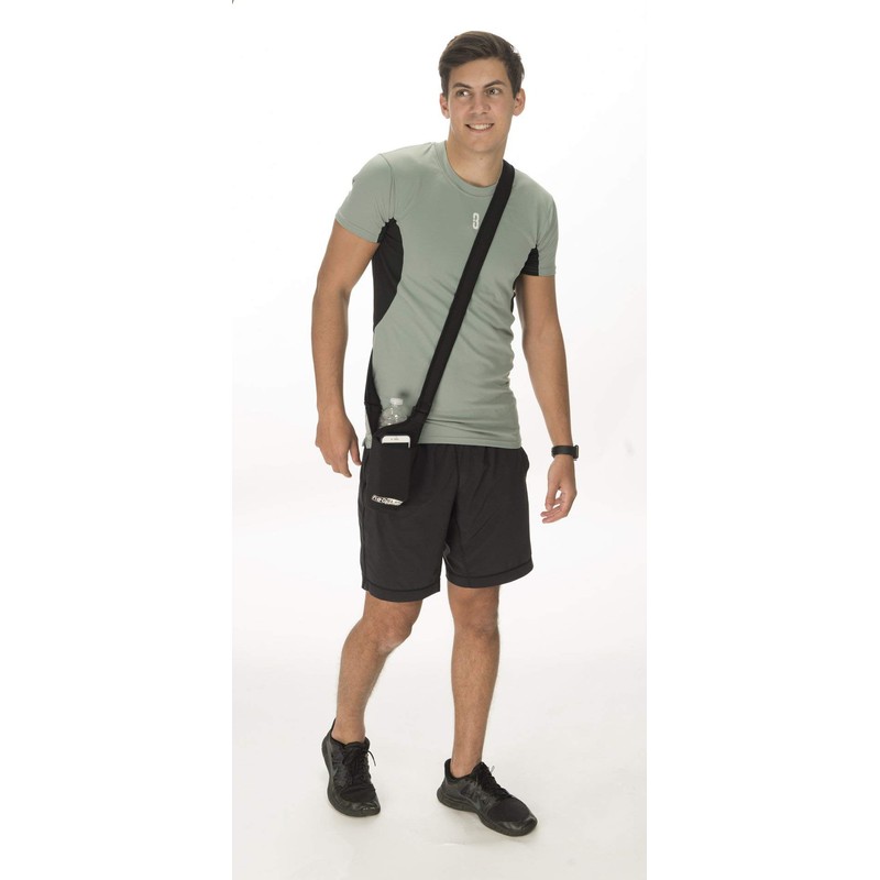 H2O4K9 Neoprene Deluxe Bottle Carrier with Front Pocket (Black) ?…