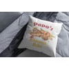 WarmherzIch Papas Schnarchecke Cushion Cover without Filling 45 cm Cotton