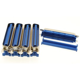 CablesOnline 5-Pack Centronics 50-Pin IDC Type Male CN50 Crimp Connector for Ribbon Cable, CN-203-5