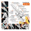 Pinza Ponchadora Abrazadera Engarzador De Terminales 1529pcs