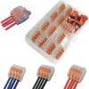 CTRICALVER 12pcs Compact Splice Connector, One-Touch Connector Stranded Single Wire