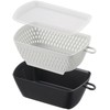 Akebono Sangyo MZ-3537 Chilitori Colander Bowl with Lid, Black, Made
