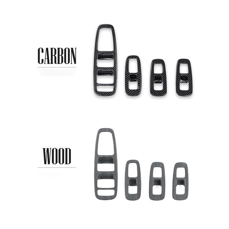 Window Panel Switch Covers Car Side Window Door Lock Switch