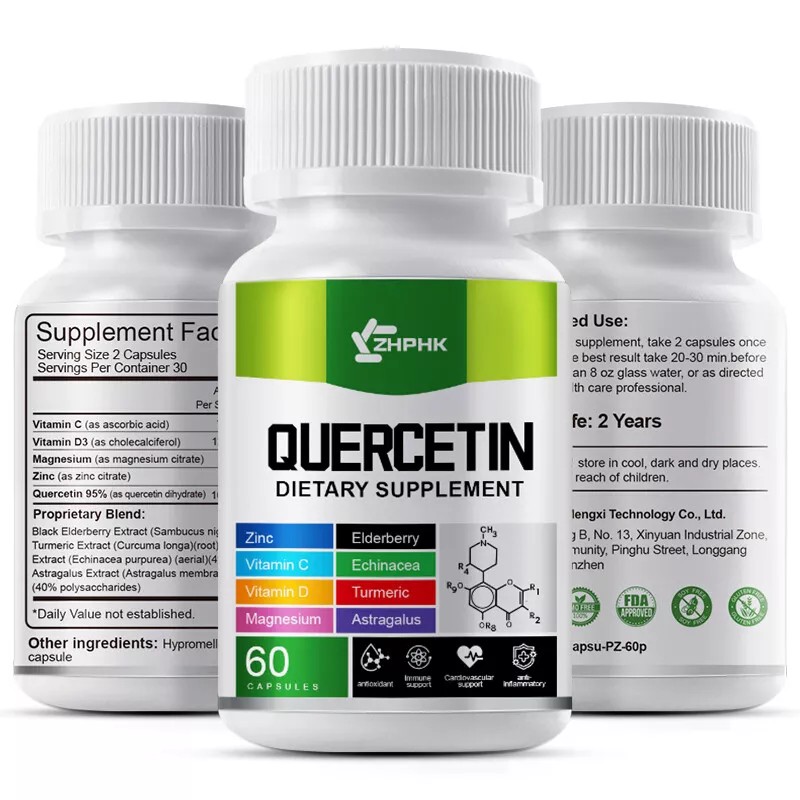 Quercetina 1000mg, Zinc, Vitamina C, Vitamina D, Magnesio - 9