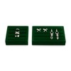 Papten Velvet Ring Organizer Trays Stackable Jewellery Drawer Organiser Tray