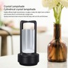Cordless Table Lamp Crystal Lampshade 16 Color Temperatures Remote Control