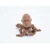 Rocktopus Meme Tiktok Figure Moving Tentacles (Brown Matte) 3drocktopus