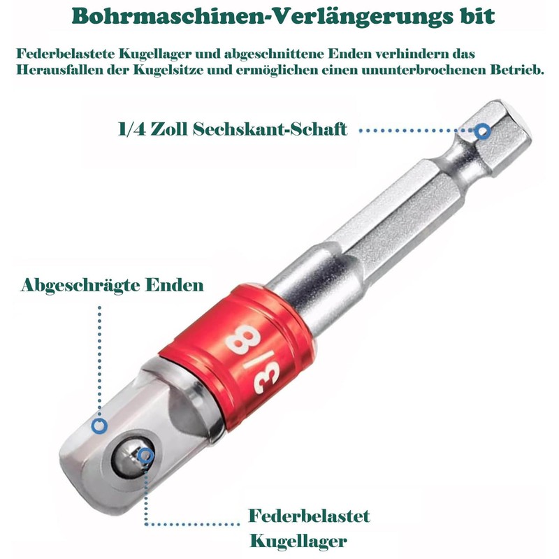 KEWAYO Adjustable Universal Socket, Super Socket Wrench Fits Standard Sizes
