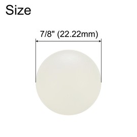 uxcell 10Pcs Nylon Bearing Balls 7/8" 22.22mm Polishing Solid Ball, G2 Precision, White