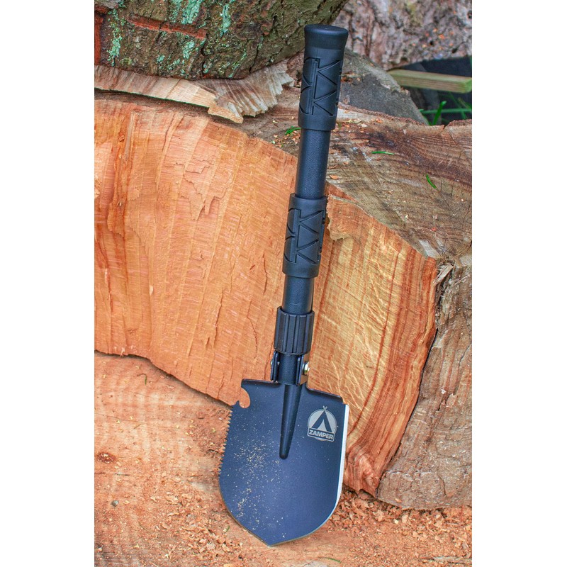 Zamper Folding Spade Multifunctional Tool Compact Camping Outdoor & Survival