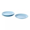 IKEA Lot of 4 IKEA Besegra Light Blue Dessert Plates