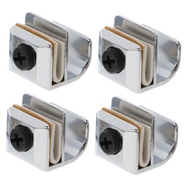 Tofficu 4Pcs Zinc Alloy Glass Door Knob Replacement Non Slip Shower Door Handle Suitable for Thickness Glass Elegant Pull for Cabinets and Sliding Doors