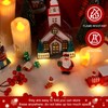 hatisan 2 Sets LED Christmas Fake Snow Blanket Roll with