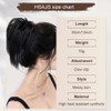 Ponytail Hair Extension 30 cm Straight Ponytail Hair Bun Extension
