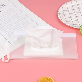 Clear Baby Wipe Case Travel Holder Keeps Wipes Moist Set of Wet Wipes Holders Cases Portable Travel On The Go Refillable Dispenser Container Waterproof Wipe Container with Sealed Zipper