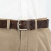 LINDENMANN Men's Buffalo Leather Belt 40 mm Brown, dark brown