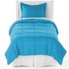 Ivy Union Twin Solid Comforter & Sham Set - Aqua