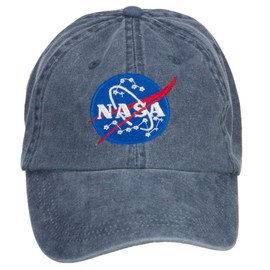 e4Hats.com NASA Insignia Embroidered Washed Cap - Navy OSFM