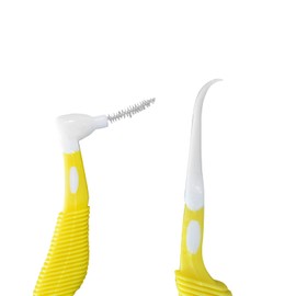 Vivid 100Pcs Interdental Brush Dental Tooth Pick, Interdental Cleaners Orthodontic Wire Toothpick Toothbrush Oral Care - Assorted Size