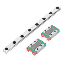MGN9B Miniature Linear Rail Guide Rail, 150 mm Mini Linear Rail Guide, Linear Guide Rail, 9 mm Wide Linear Sliding Door Gide with 2 Pieces MGN9B Sliding Block, Anti Rust and High Precision