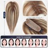 starluck Hair Toppers for Women Real Human Hair 4.5"*1.5"Silk Base
