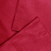 Luxton Set of 2 King Size Pillowcases, Solid Plain Red