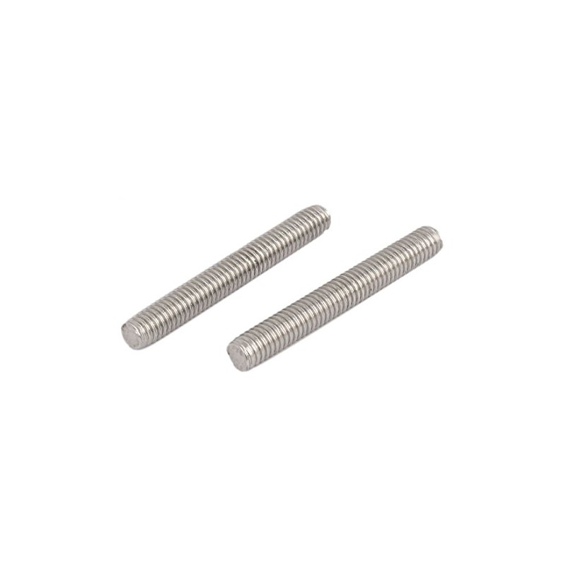 Sourcingmap M6 x 45mm Male Threaded 304 Stainless Steel Rod