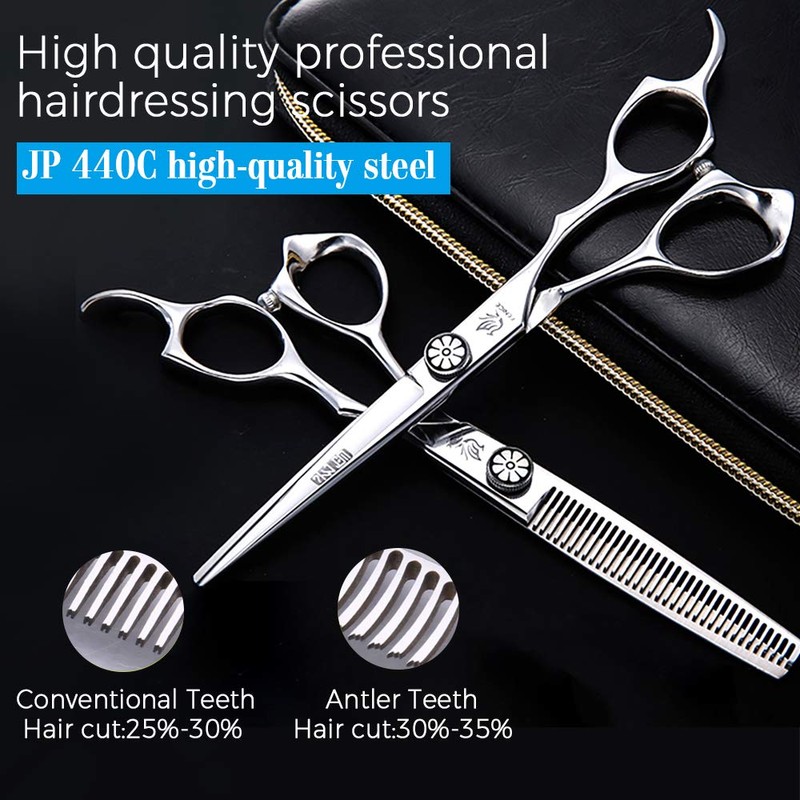 Fenice Professional Hair Cutting Thinning Shear- 8 in 1 Hairdressing