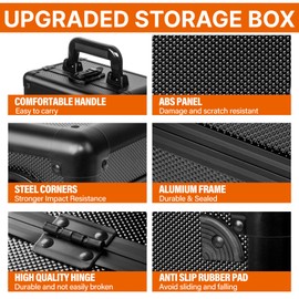 LAYAONE Graded Card Storage Box - Top Loader Trading Card Case for PSA BGS Graded Cards, Sports Slab Hard Card Case Holder for Baseball Cards/Game Cards/Top Loaders/One Touch