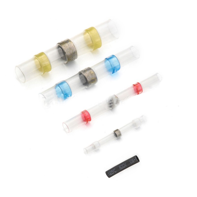 1 Set Heat Shrinkable Terminals Waterproof Solder Ring Insulated Butt