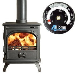 4yourhome Log/Multifuel Stove Pipe Magnetic Thermometer