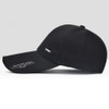 Kangqifen Men's Women's Long Brim Canvas Summer Baseball Cap (Black)