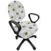 Ambesonne Entomology Office Chair Slipcover, Print of Bumblebee Buzzing Around