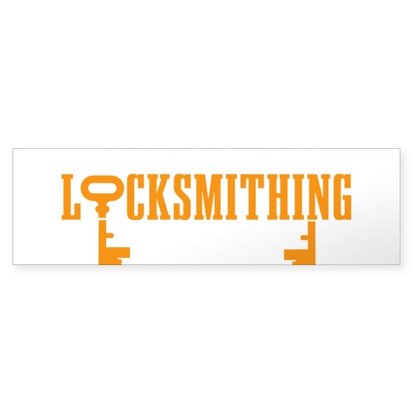 CafePress This is My Locksmithing Shirt Locks Bumper Sticker 10"x3"