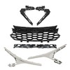 munirater Black Grille Front Bumper Upper and Lower Grill Kit