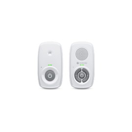Motorola Nursery AM21/MBP21 Baby Monitor Audio - Digital Baby Monitor with DECT Technology for Audio Monitoring - 300 Metre Range - High Sensitivity Microphone, 1 Piece (Pack of 1) - White