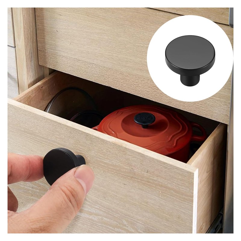 iguTrail Pack of 2 Furniture Knobs, 30 mm Cabinet Knobs,